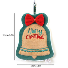 Christmas Coral Fleece Fingertip Towel for Bathroom