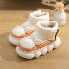 Women's Thickened Chunky Snow Boots Medium Tube Outdoor Shoes