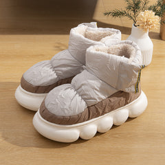 Women's Thickened Chunky Snow Boots Medium Tube Outdoor Shoes