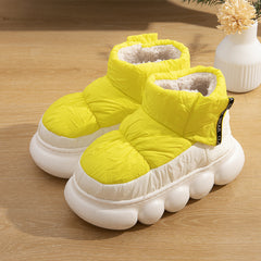 Women's Thickened Chunky Snow Boots Medium Tube Outdoor Shoes