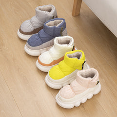 Women's Thickened Chunky Snow Boots Medium Tube Outdoor Shoes