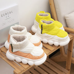 Women's Thickened Chunky Snow Boots Medium Tube Outdoor Shoes