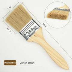 Multifunctional Hair Brush Real Animal Bristle Paint Brush