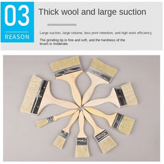 Multifunctional Hair Brush Real Animal Bristle Paint Brush