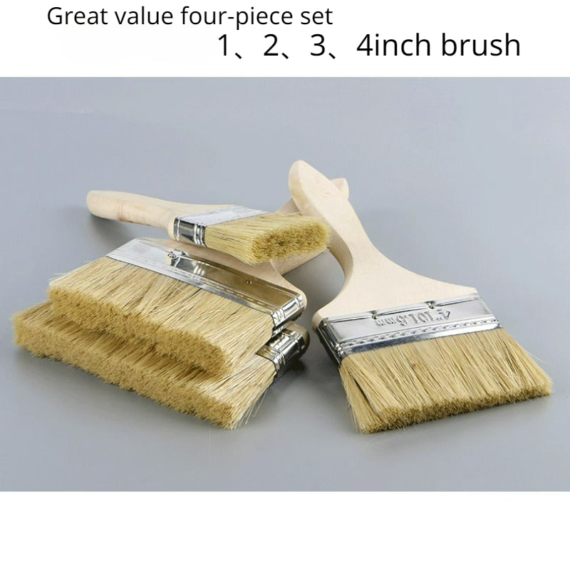 Multifunctional Hair Brush Real Animal Bristle Paint Brush