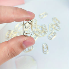 50pcs Star Paper Clip Metal Clip for School Office Occasion