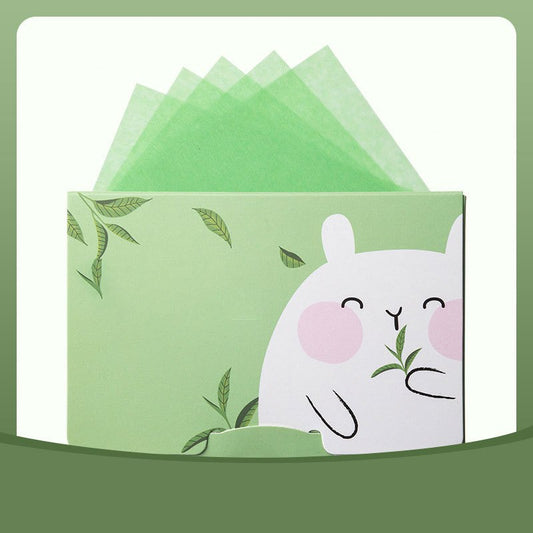 100Pcs Facial Absorbing Paper Control Oil Portable Box Makeup Tools