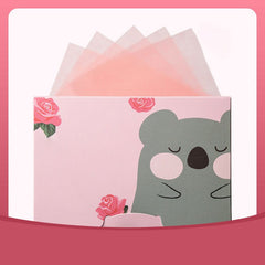 100Pcs Facial Absorbing Paper Control Oil Portable Box Makeup Tools