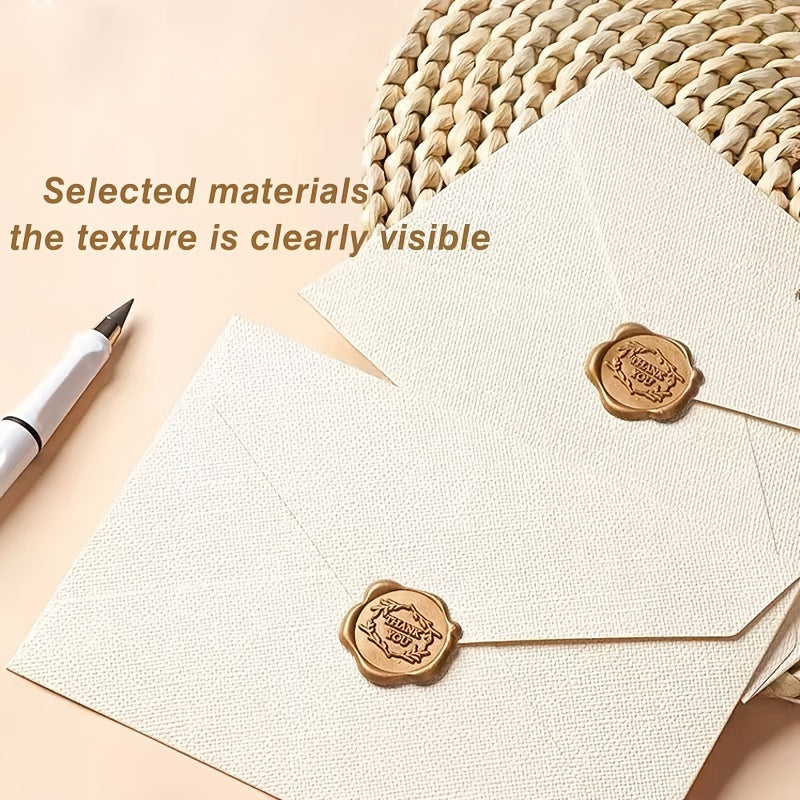 16 Pcs Vintage Stationery Paper Set with Envelopes and Stickers