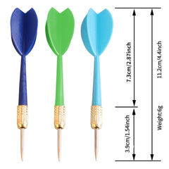 3PCS PACK Colorful Tip Darts for Family Gathering - Fun Darts Game