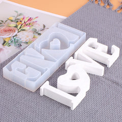 Love Letter Resin Casting Mold Silicone Cake Jewelry Making Epoxy Mold Craft DIY