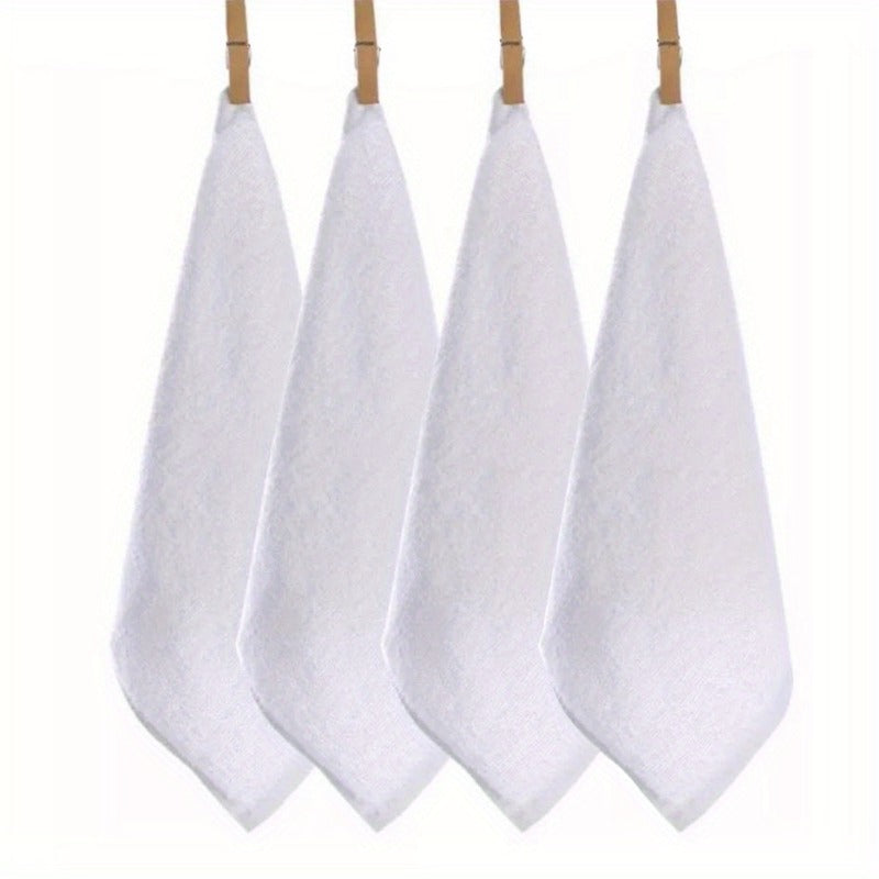 8pcs Microfiber Washcloths Lightweight Handkerchiefs Soft Absorbent Towels