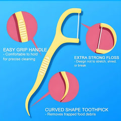 50pcs Disposable Floss, Fruit Flavor, Home Pack