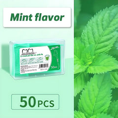50pcs Disposable Floss, Fruit Flavor, Home Pack