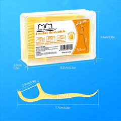 50pcs Disposable Floss, Fruit Flavor, Home Pack