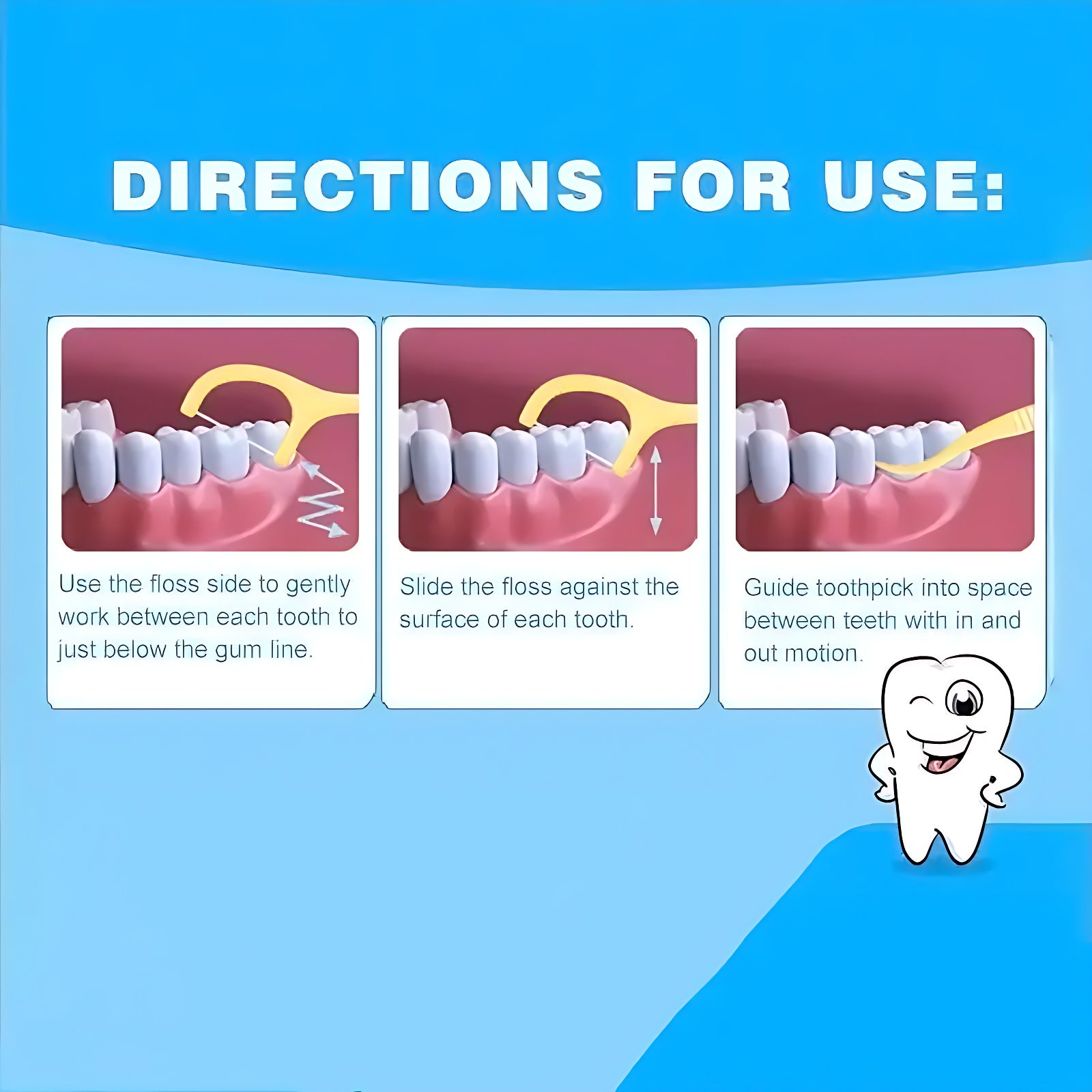 50pcs Disposable Floss, Fruit Flavor, Home Pack
