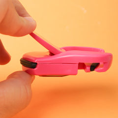 Eyebrow Eyelash Clip Set - Scissors, Brush, Curler