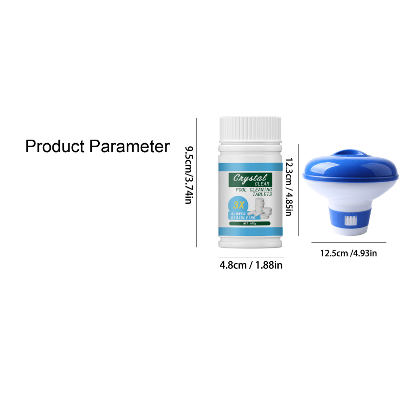 Swimming Pool Cleaning Tablet Set - Instant Decontamination