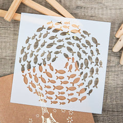 1pc Fish Stencil Reusable Plastic Template For DIY Scrapbooking