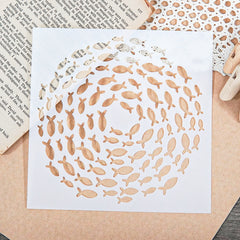 1pc Fish Stencil Reusable Plastic Template For DIY Scrapbooking