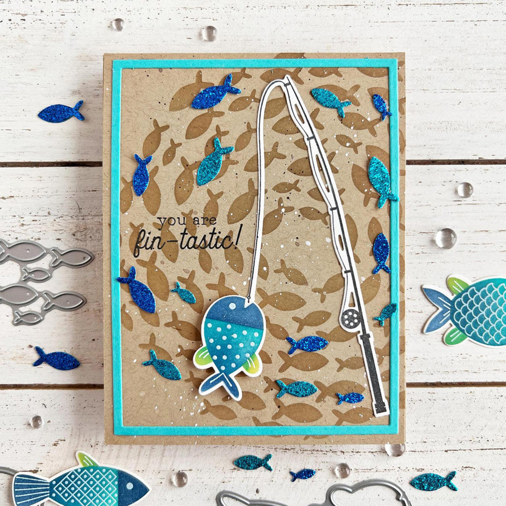 1pc Fish Stencil Reusable Plastic Template For DIY Scrapbooking