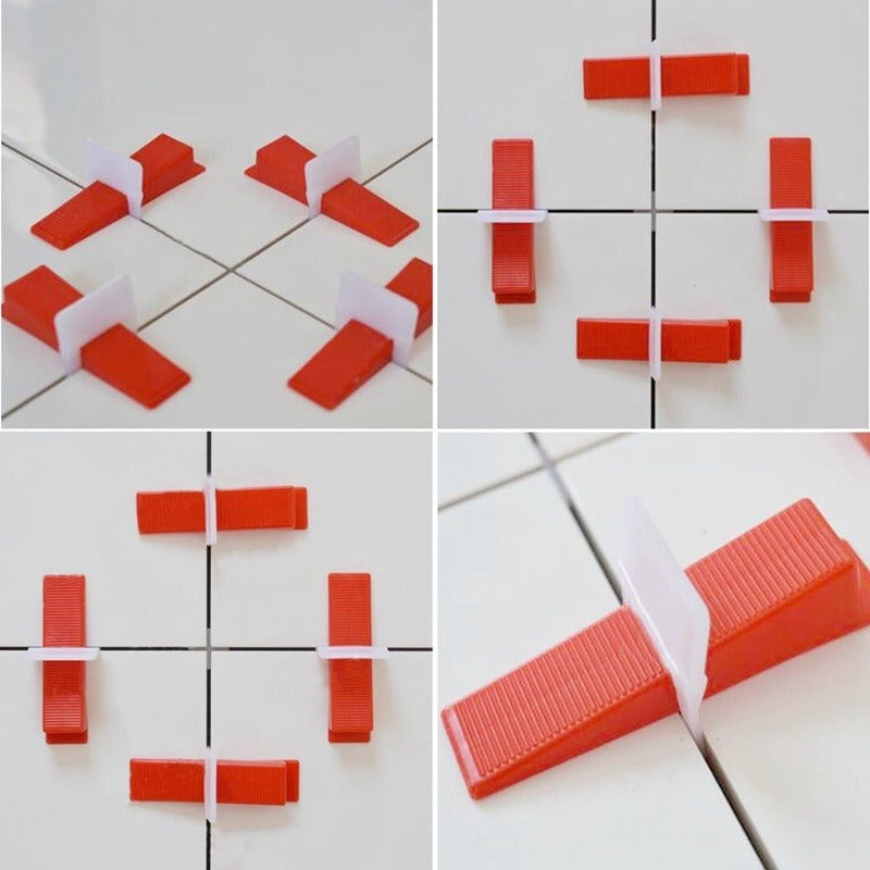 Tile Leveling System 300Pcs Clips 100Pcs Wedges Pliers Set
