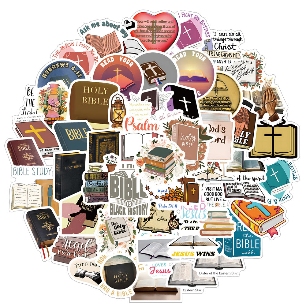 Bible Book Love Doodle Aesthetics Sticker Pack