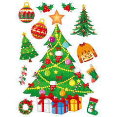 Christmas Window Stickers Wall Stickers Self Adhesive Family Decor