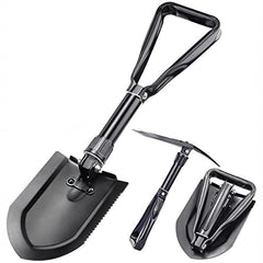 Folding Camping Shovel w Pick - Car Snow Shovel Camp Emergency Tool