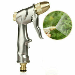 High Pressure Water Spray Gun Brass Nozzle Garden Hose Pipe Lawn Car Wash