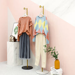 Floor Standing Single Rod Clothes Hanger Modern Coat Rack