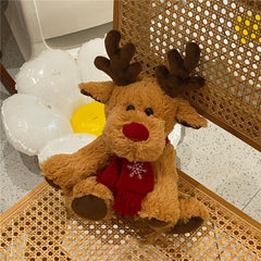 Christmas Elk Reindeer Plush Toy Girl Heart Deer Cloth Doll Gift