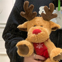 Christmas Elk Reindeer Plush Toy Girl Heart Deer Cloth Doll Gift