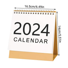 Year Planner Wire Bound Calendar Academic Desktop Calendar Mini Calendar
