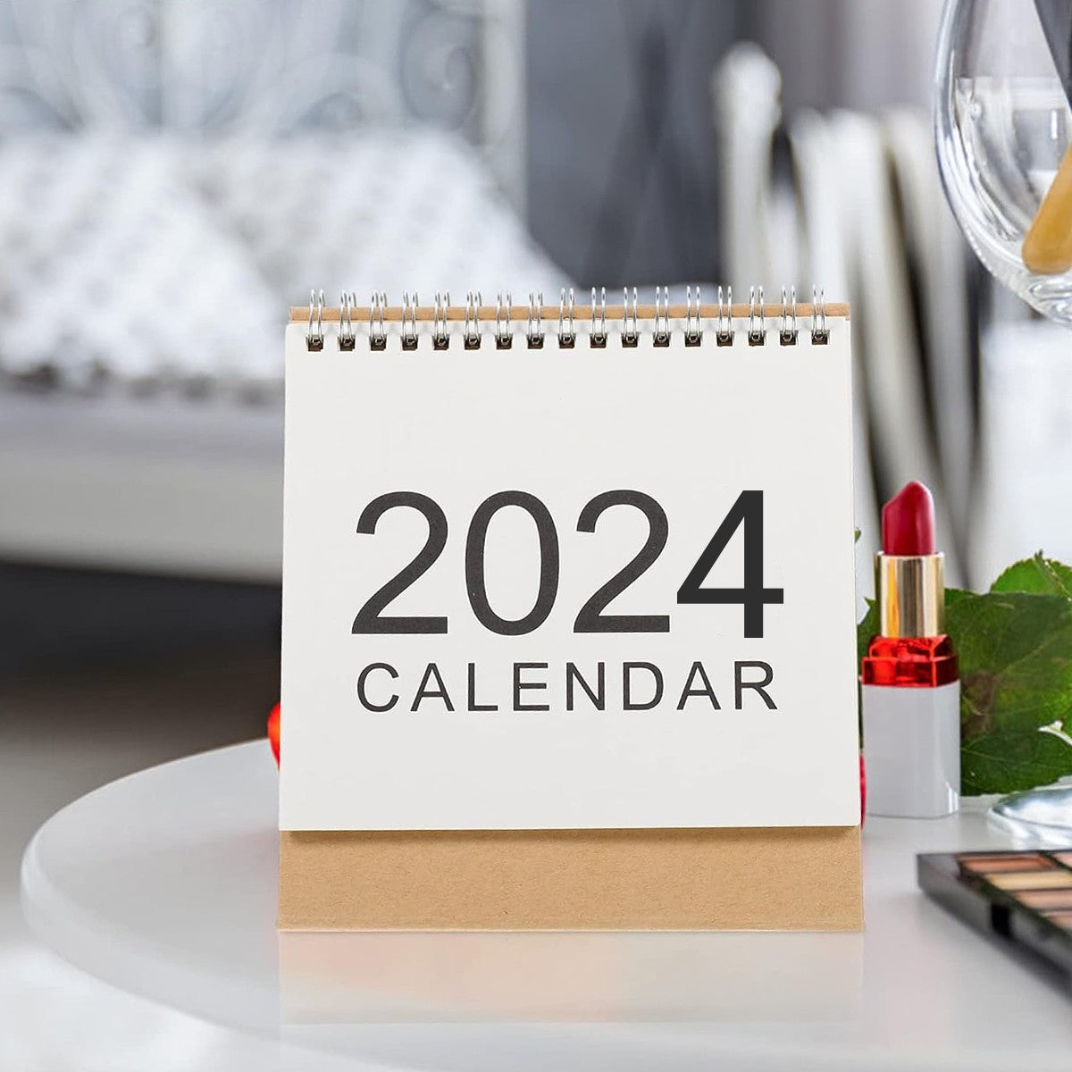 Year Planner Wire Bound Calendar Academic Desktop Calendar Mini Calendar