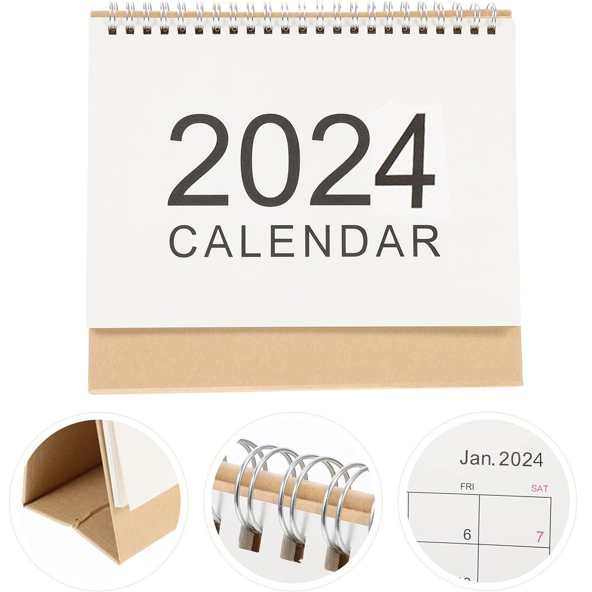 Year Planner Wire Bound Calendar Academic Desktop Calendar Mini Calendar