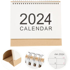 Year Planner Wire Bound Calendar Academic Desktop Calendar Mini Calendar