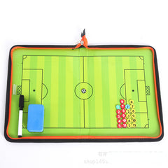 Coach Tactical Board Magnetic Zipper Football Strategy Pen Soccer Clipboard