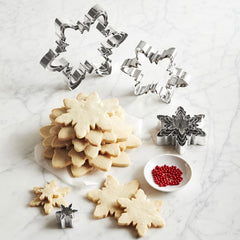 10pcs Snowflake Shape Cookie Biscuit Cutter Set