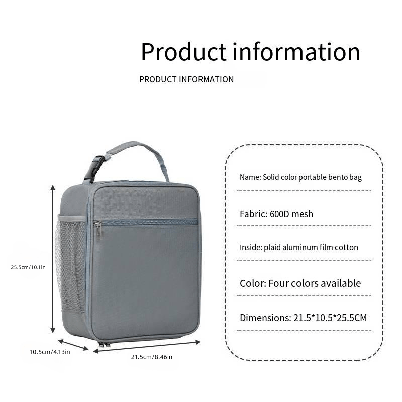 Portable Lunch Bag Aluminum Foil Insulation Bento Bag