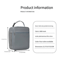 Portable Lunch Bag Aluminum Foil Insulation Bento Bag