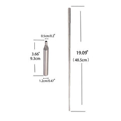 1pc Stainless Steel Fire Blow Pipe Retractable Fire Tube