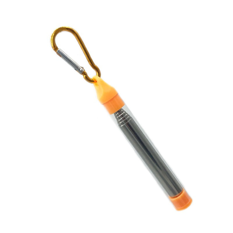 1pc Stainless Steel Fire Blow Pipe Retractable Fire Tube