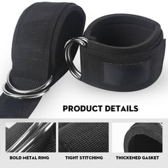 Ankle Straps for Cable Machine D Ring Ankle Cuffs Gym Fitness Exercise