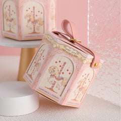 Twolf 2pcs Children's Birthday Gift Bag Pink Hexagonal Candy Box