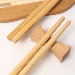 20 Pairs Natural Bamboo Chopsticks Paint Wax Household