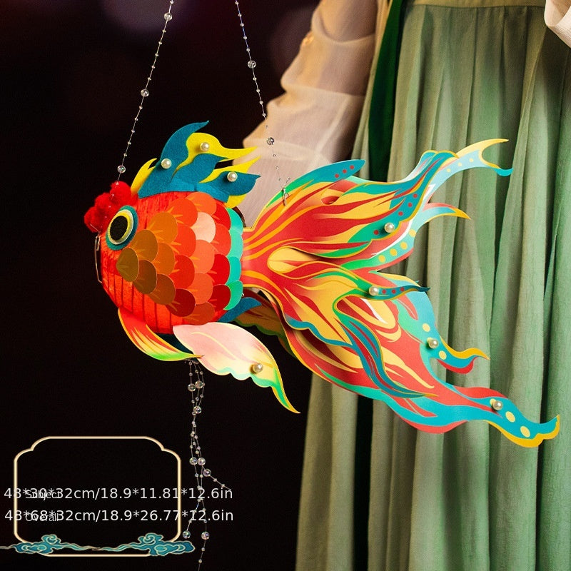 DIY Lucky Carp Lantern Year Gift Children's Toys