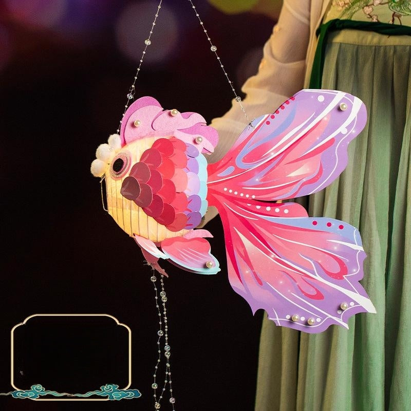 DIY Lucky Carp Lantern Year Gift Children's Toys