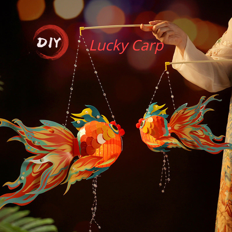 DIY Lucky Carp Lantern Year Gift Children's Toys