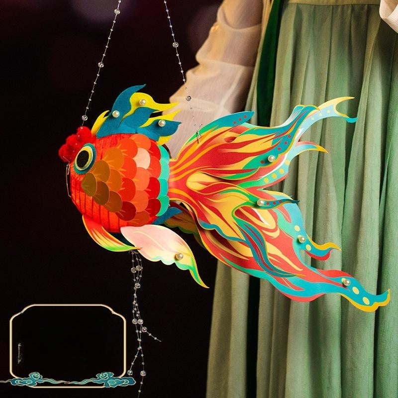DIY Lucky Carp Lantern Year Gift Children's Toys
